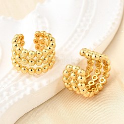 Серьги-манжеты из латуни&nbsp;LS-EJEW-K309-14G