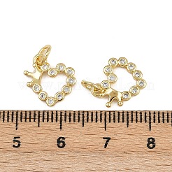 Латунные микро проложить кубического циркония подвески&nbsp;ZIRC-I367-02G-01