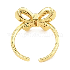 Манжеты из латуни с микро паве кубический цирконий для женщин&nbsp;RJEW-S392-07G