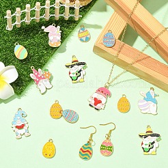 28шт 14 стиля подвески из сплава с эмалью&nbsp;ENAM-YW0008-65