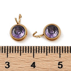 Ионное покрытие (ip) 304 нержавеющая сталь микропаве кубический цирконий подвески&nbsp;X-STAS-Z094-02G-04