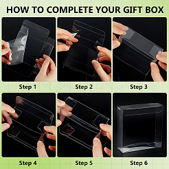 Квадратные подарочные коробки для хранения из ПВХ&nbsp;CON-WH0095-103B