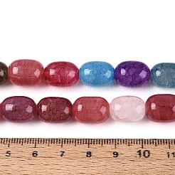 Выпечки нарисованные потрескивание стеклянные бусины пряди&nbsp;DGLA-N019-01A-01