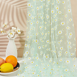 Тюль с узором ромашки&nbsp;DIY-WH0037-38A