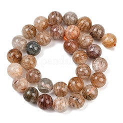 Натуральные многослойные нити из кварцевых бусин лодолита&nbsp;G-Z133-A02-12mm-02