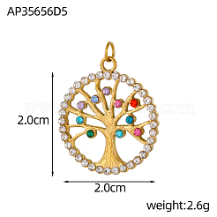 Подвески из нержавеющей стали 304 с микропаве из кубического циркония&nbsp;STAS-OY005-96G