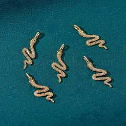 5шт латунные подвески с микропаве и кубическим цирконием&nbsp;ZIRC-SZ0002-77