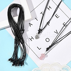 30шт регулируемый вощеный полиэстеровый шнур для изготовления ожерелья&nbsp;NJEW-YW00005