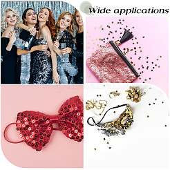 Блестящая лента из ПВХ с блестками&nbsp;OCOR-WH20050-006F