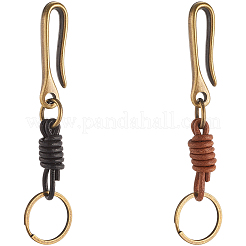 2 шт. 2-цветный сплав U-образный брелок для ремня&nbsp;KEYC-SC0001-65