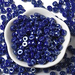 Непрозрачные цвета блестящие стеклянные бусины&nbsp;SEED-E001-P3x6mm-A08