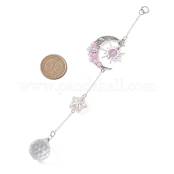 Круглые подвесные ловцы солнца из стекла и акрила&nbsp;HJEW-JM04646