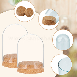 4 комплект стеклянных купольных крышек 2 стилей&nbsp;AJEW-HY0001-03