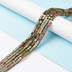 Природные Unakite бисер нитей&nbsp;G-F631-K19