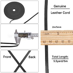 Плоский шнур из воловьей кожи&nbsp;WL-GF0001-08E-01
