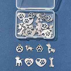 24 шт. 8 стиля подвески из нержавеющей стали 304/201&nbsp;STAS-FS0002-04