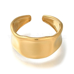 Открытое манжетное кольцо из нержавеющей стали 304&nbsp;RJEW-F161-02G-22