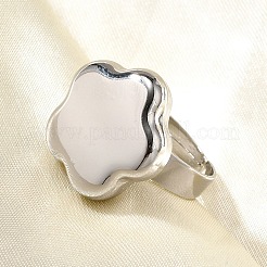 Регулируемое кольцо для пальца из нержавеющей стали 304&nbsp;RJEW-H244-02P