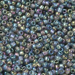 Прозрачные цвета радуги круглый стеклянный бисер&nbsp;X-SEED-A007-3mm-172