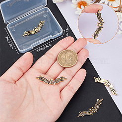 5 шт. латунные подвески с прозрачным кубическим цирконием класса ААА&nbsp;KK-BBC0015-41