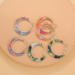 Акриловые серьги-кольца&nbsp;FS-WG995C7-11