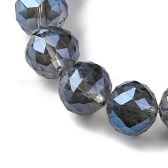 Прозрачные стеклянные бусины гальваническим пряди&nbsp;EGLA-N002-34D-F04