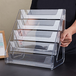 Одноуровневые акриловые подставки для косметических украшений&nbsp;ODIS-WH0043-217A