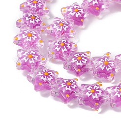 Прозрачные стеклянные бусины&nbsp;LAMP-F029-03D