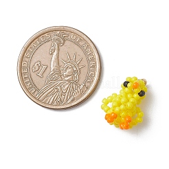 Подвески в виде уток из стеклянного бисера&nbsp;PALLOY-MZ01100