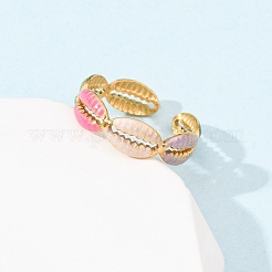 Кольца-манжеты из нержавеющей стали 304 для женщин&nbsp;LS-RJEW-D334-02B-G