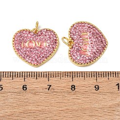 Подвески латунные горный хрусталь&nbsp;KK-C143-39G-01