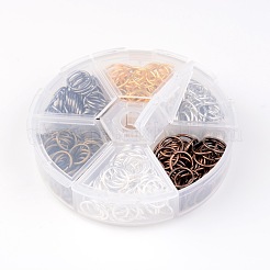 1 коробка с открытыми прыжковыми кольцами латунные прыжковые кольца&nbsp;KK-JP0007-10mm