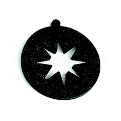 Diy плоские круглые с подвеской в виде звезды силиконовые Молды&nbsp;DIY-I099-14