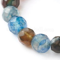 Кольцо на палец из смешанных каменных бусин для девочек и женщин&nbsp;RJEW-JR00383