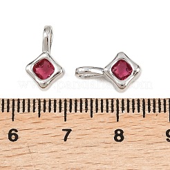 Латунные микро проложить кубического циркония подвески&nbsp;KK-H263-04P