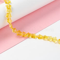 Прозрачные стеклянные бусины&nbsp;GLAA-F112-04C