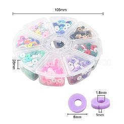 1200шт 8 цвета бусины из полимерной глины ручной работы&nbsp;CLAY-YW0001-15B