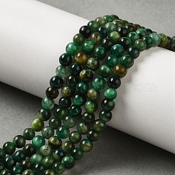 Окрашенные естественно тигровый глаз бисер пряди&nbsp;G-G102-A01-01