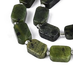 Бусы из натурального канадского нефрита&nbsp;G-C098-A37-01