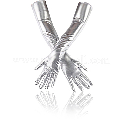 Длинные перчатки из искусственной кожи&nbsp;AJEW-WH20018-115B