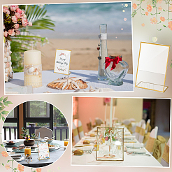 20 шт. прямоугольная акриловая настольная подставка для карточек&nbsp;ODIS-WA0001-04B