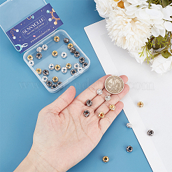 60шт 3 цвета латунные дистанционные бусины&nbsp;KK-SC0003-98