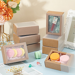 Складные ящики для бумаги с прозрачной пластиковой крышкой&nbsp;LS-CON-WH0095-68B-05