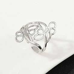 Кольца-манжеты из нержавеющей стали 304 для женщин&nbsp;RJEW-U061-02P