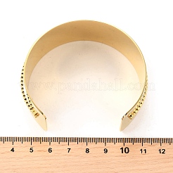 Браслеты-манжеты из нержавеющей стали 304 со стразами для женщин&nbsp;BJEW-Z109-04G-02