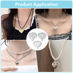 12 шт. 3 стиля подвески из нержавеющей стали 304&nbsp;STAS-PH0006-80