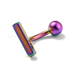 Изогнутая штанга Т-образной формы из нержавеющей стали марки 304&nbsp;LS-AJEW-G041-04M