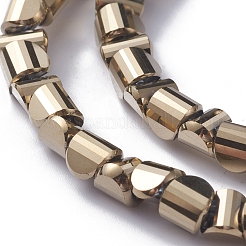 Стеклянные бусины с гальваническим покрытием &nbsp;EGLA-L023B-FP01