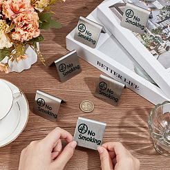 201 знак из нержавеющей стали о запрете курения&nbsp;AJEW-CP0010-35A