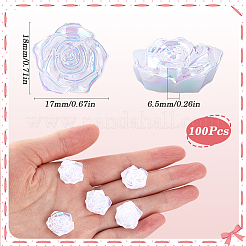 100 шт. непрозрачный АБС-пластик кабошоны&nbsp;KY-SP0001-16A